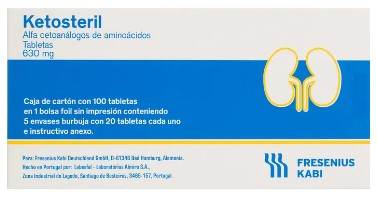Ketosteril 630mg Con 100 Tabletas